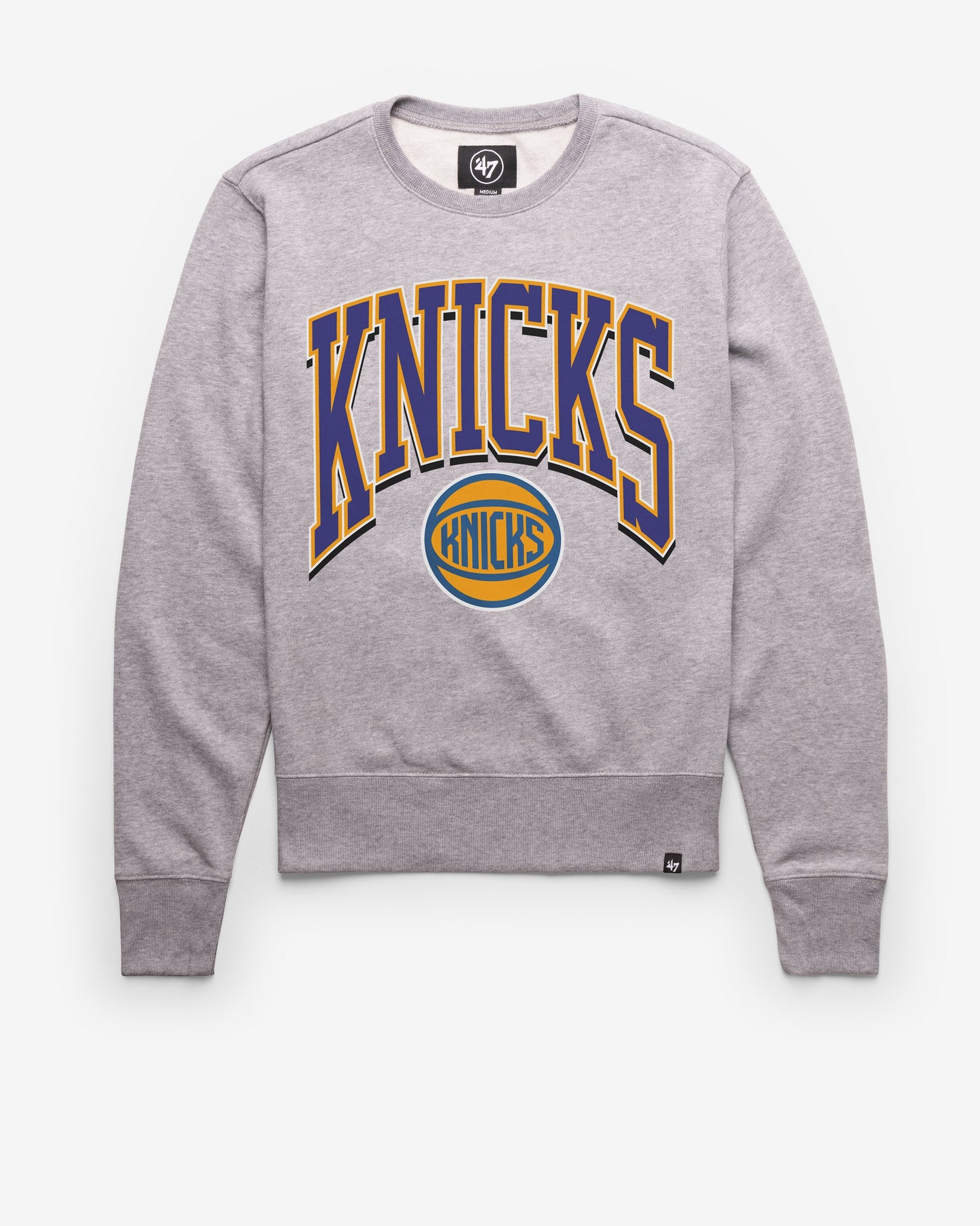 NEW YORK KNICKS WALK TALL '47 HEADLINE CREW SLATE GREY