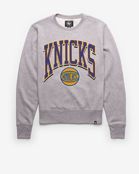 NEW YORK KNICKS WALK TALL '47 HEADLINE CREW SLATE GREY