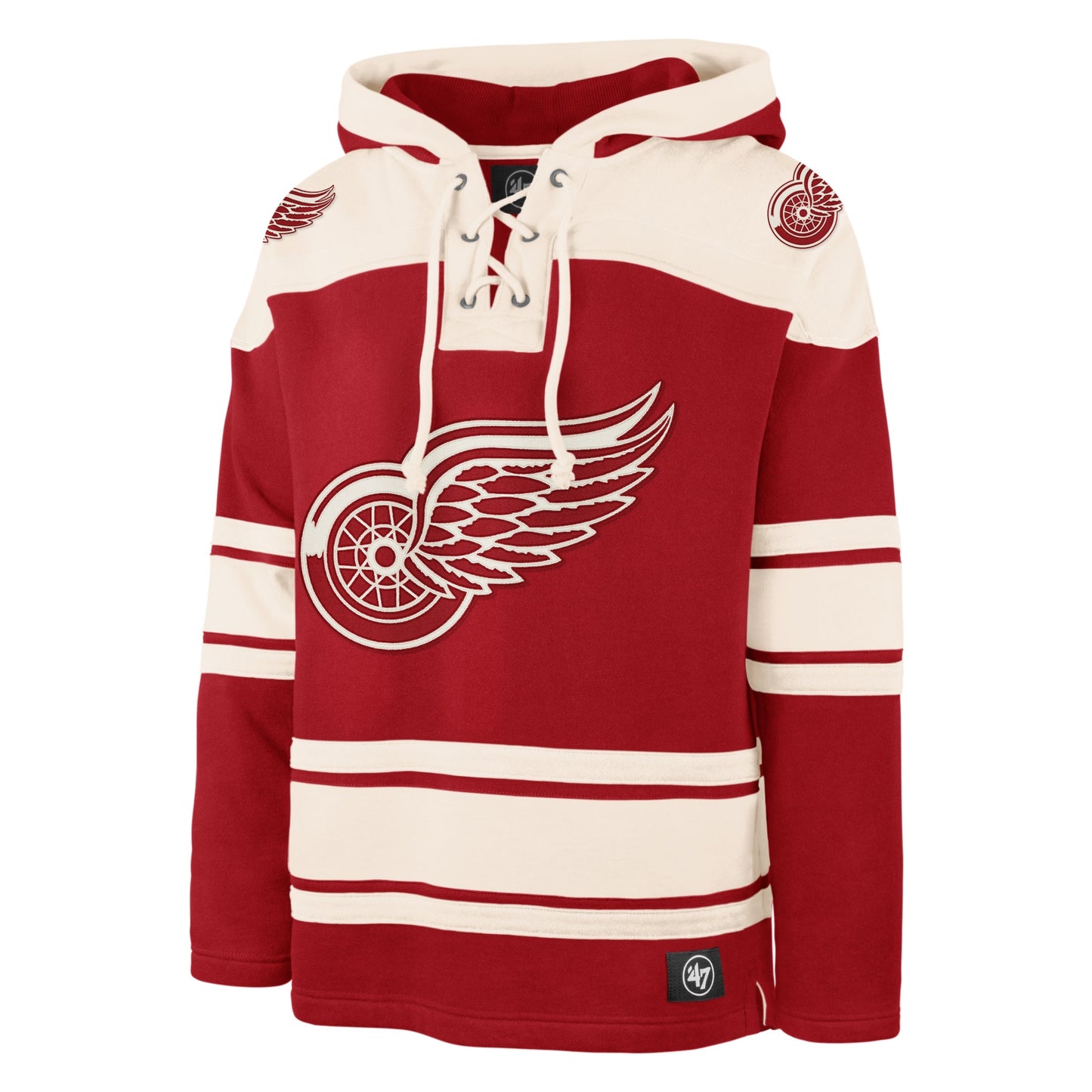 DETROIT RED WINGS SUPERIOR '47 LACER HOOD RED
