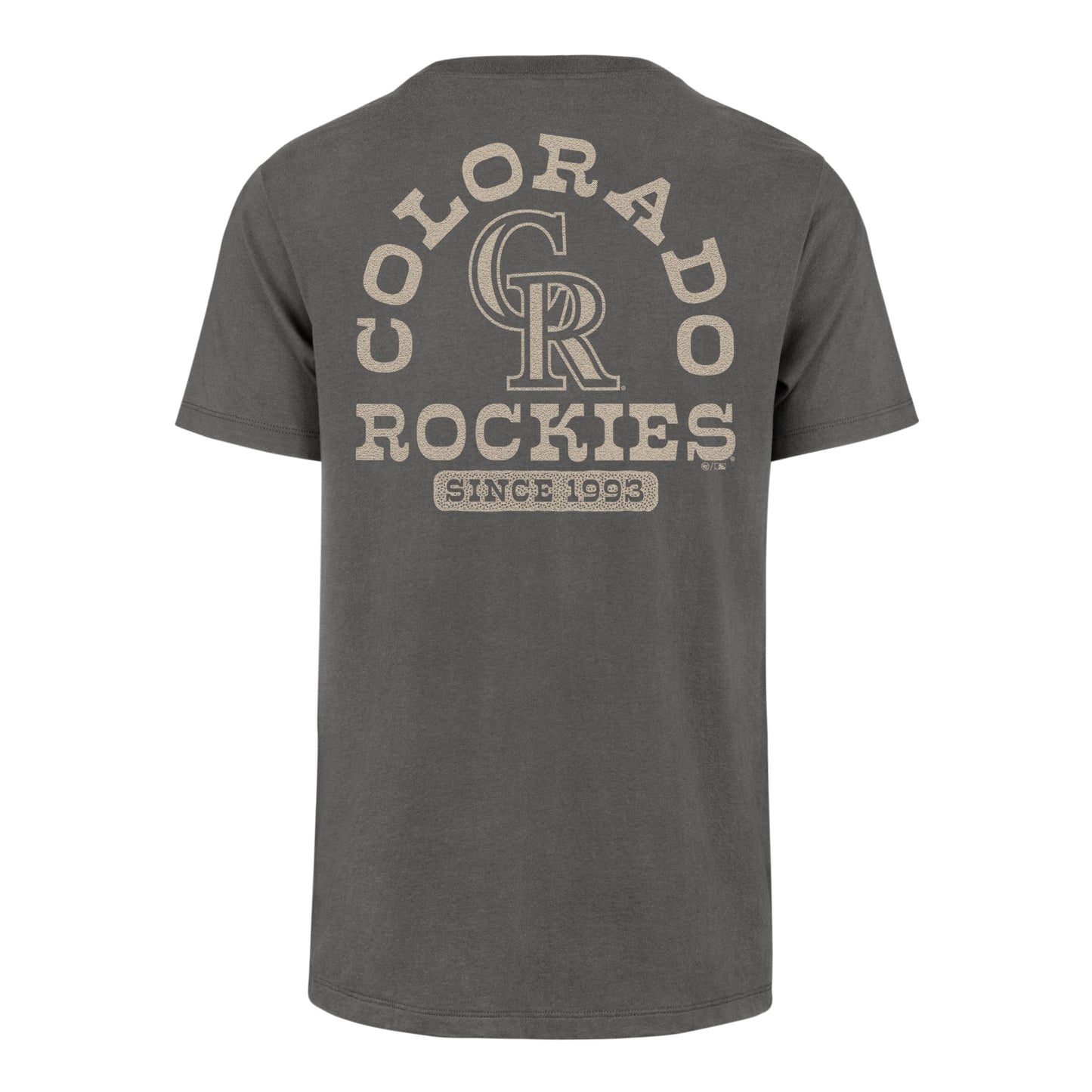 COLORADO ROCKIES BACK CANYON '47 FRANKLIN TEE CINDER