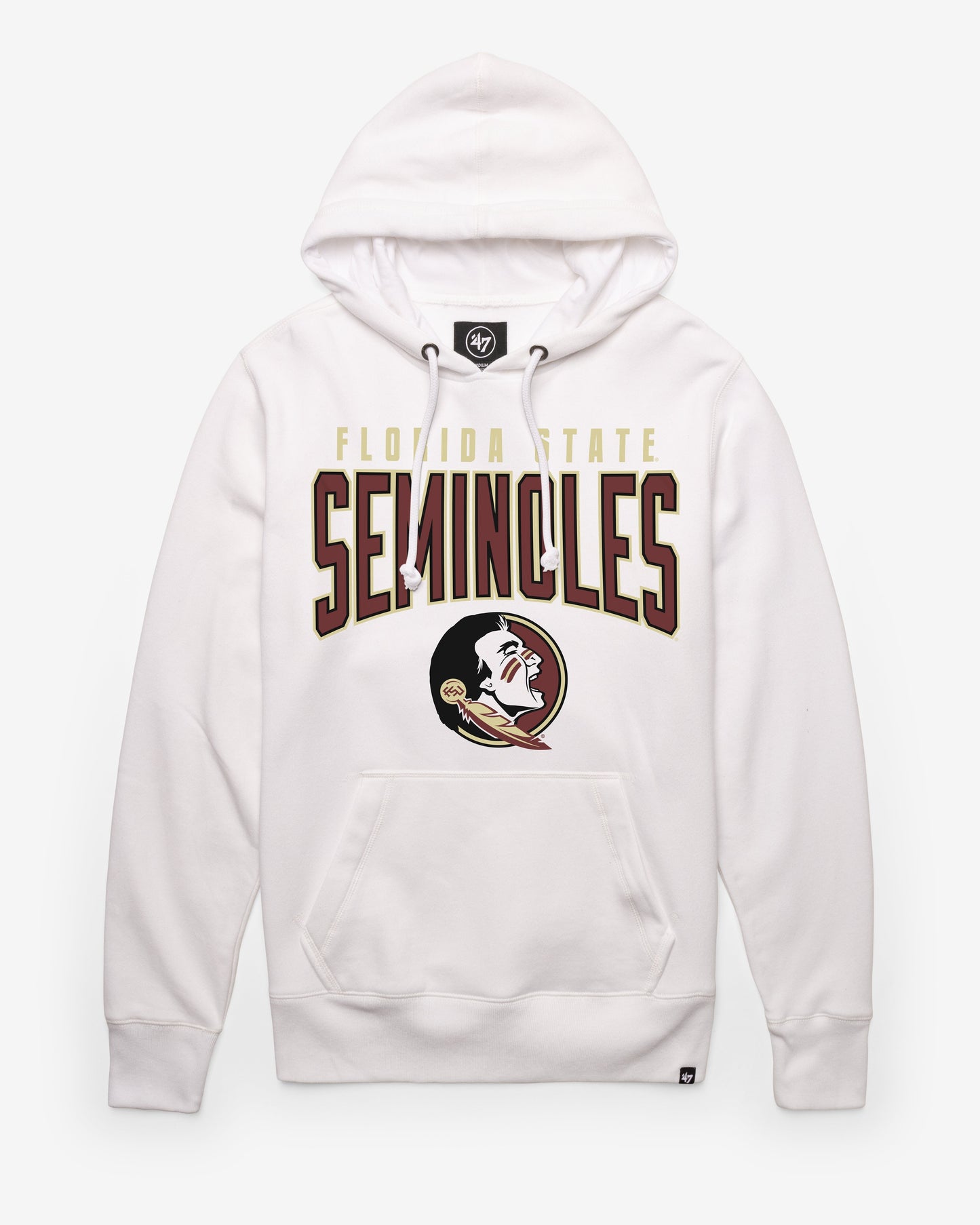 FLORIDA STATE SEMINOLES TEAM ELEMENTS ARCH '47 HEADLINE HOOD WHITE WASH
