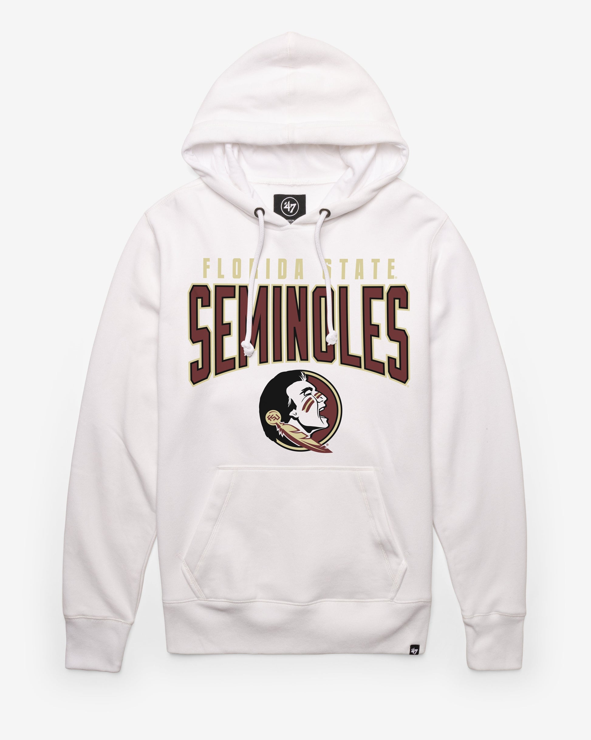FLORIDA STATE SEMINOLES TEAM ELEMENTS ARCH '47 HEADLINE HOOD WHITE WASH