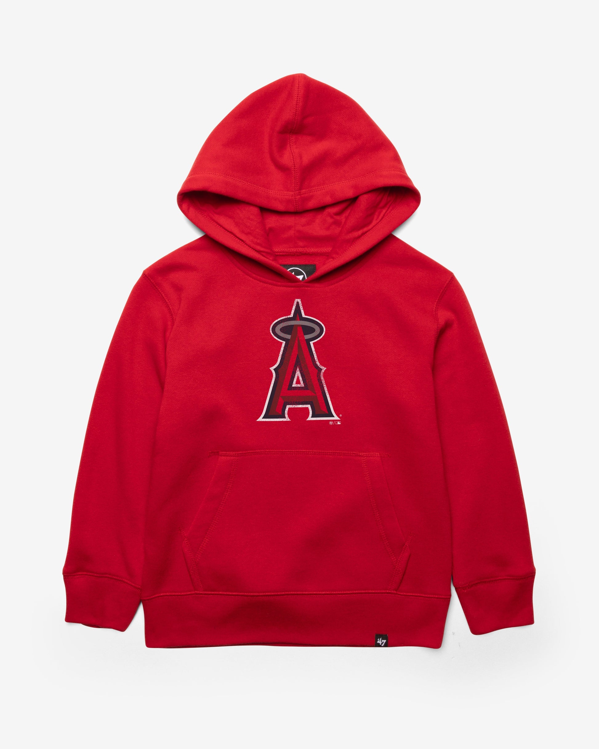LOS ANGELES ANGELS DISTRESSED IMPRINT '47 HEADLINE HOOD KIDS RED