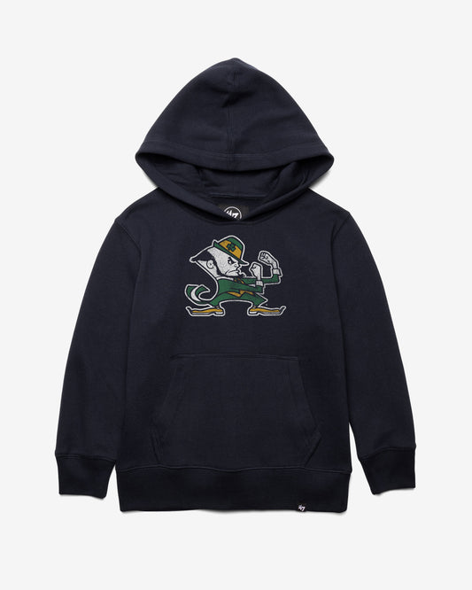 NOTRE DAME FIGHTING IRISH DISTRESSED IMPRINT '47 HEADLINE HOOD KIDS FALL NAVY