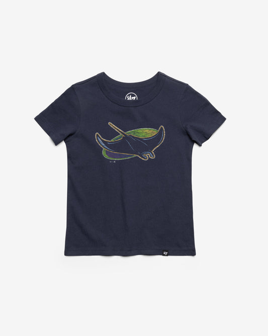 TAMPA BAY RAYS PREMIER '47 FRANKLIN TEE KIDS ATLAS BLUE
