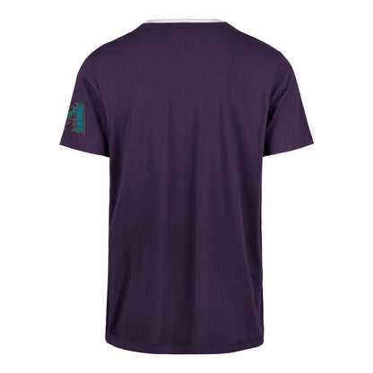 ARIZONA DIAMONDBACKS COOPERSTOWN DOUBLE HEADER CLOSER PARKER '47 TEE REGENT PURPLE