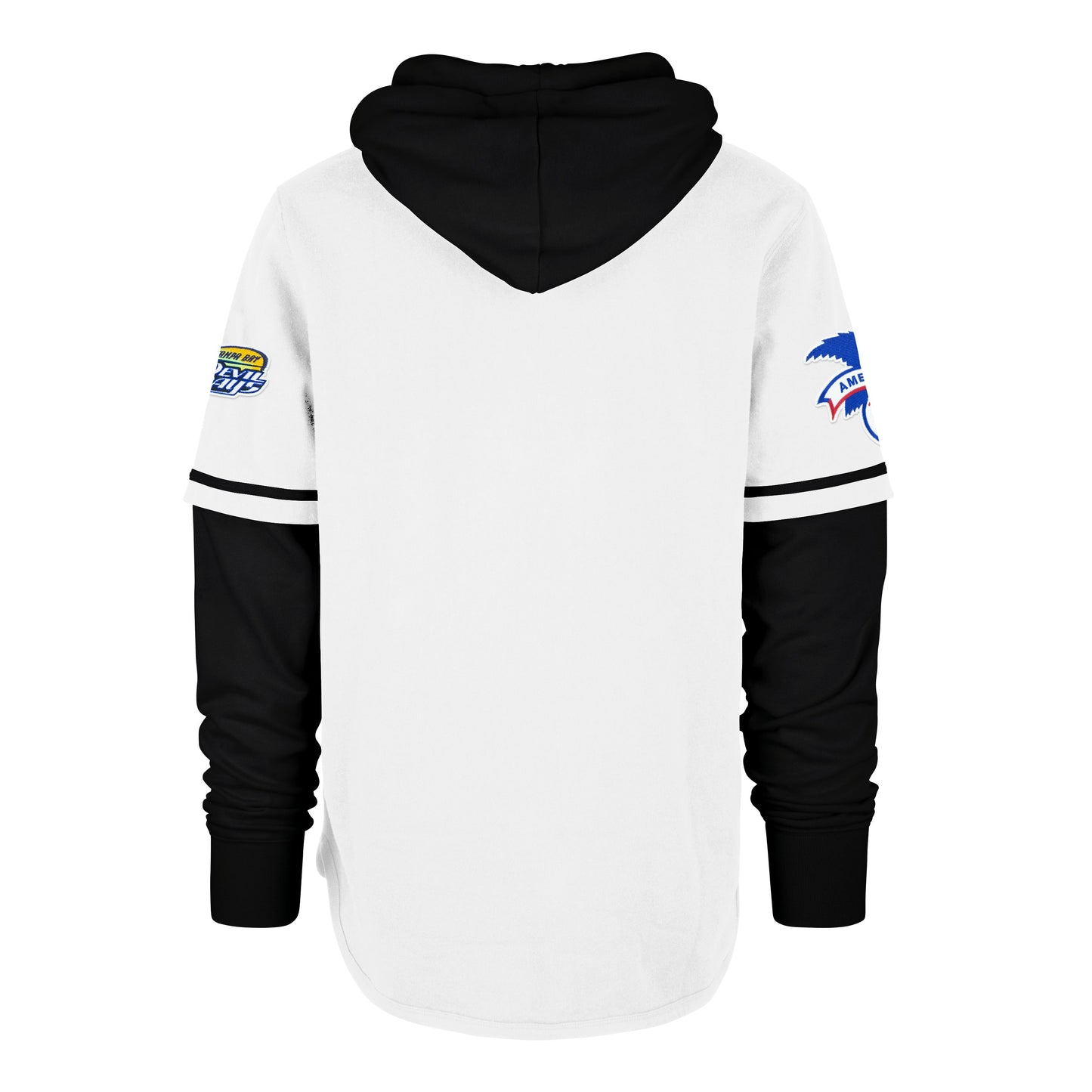 TAMPA BAY RAYS COOPERSTOWN TRIFECTA '47 SHORTSTOP PULLOVER HOOD WHITE WASH