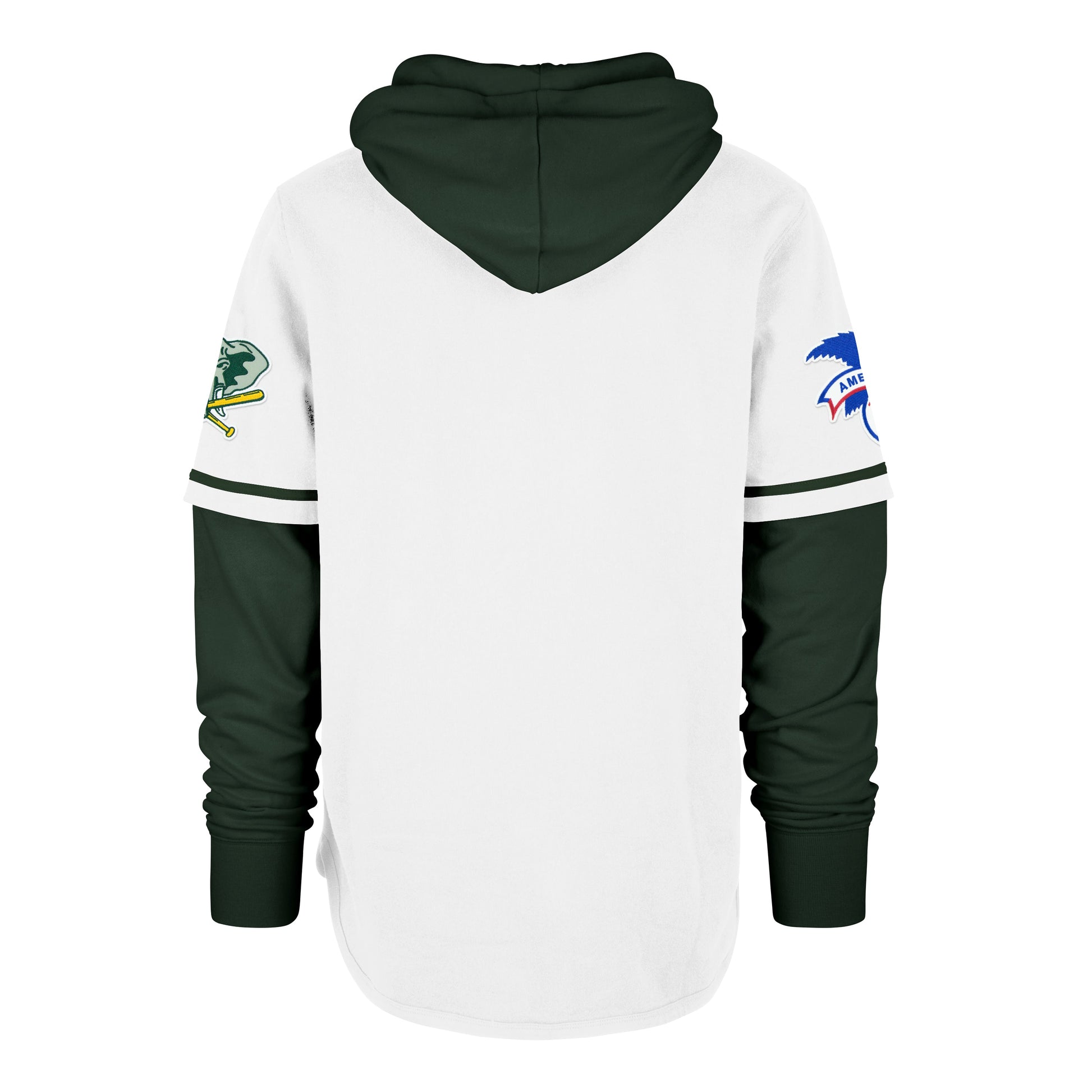 ATHLETICS COOPERSTOWN TRIFECTA '47 SHORTSTOP PULLOVER HOOD WHITE WASH