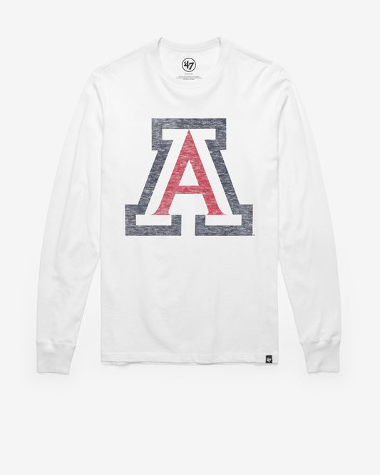 ARIZONA WILDCATS PREMIER '47 FRANKLIN LONG SLEEVE WHITE WASH