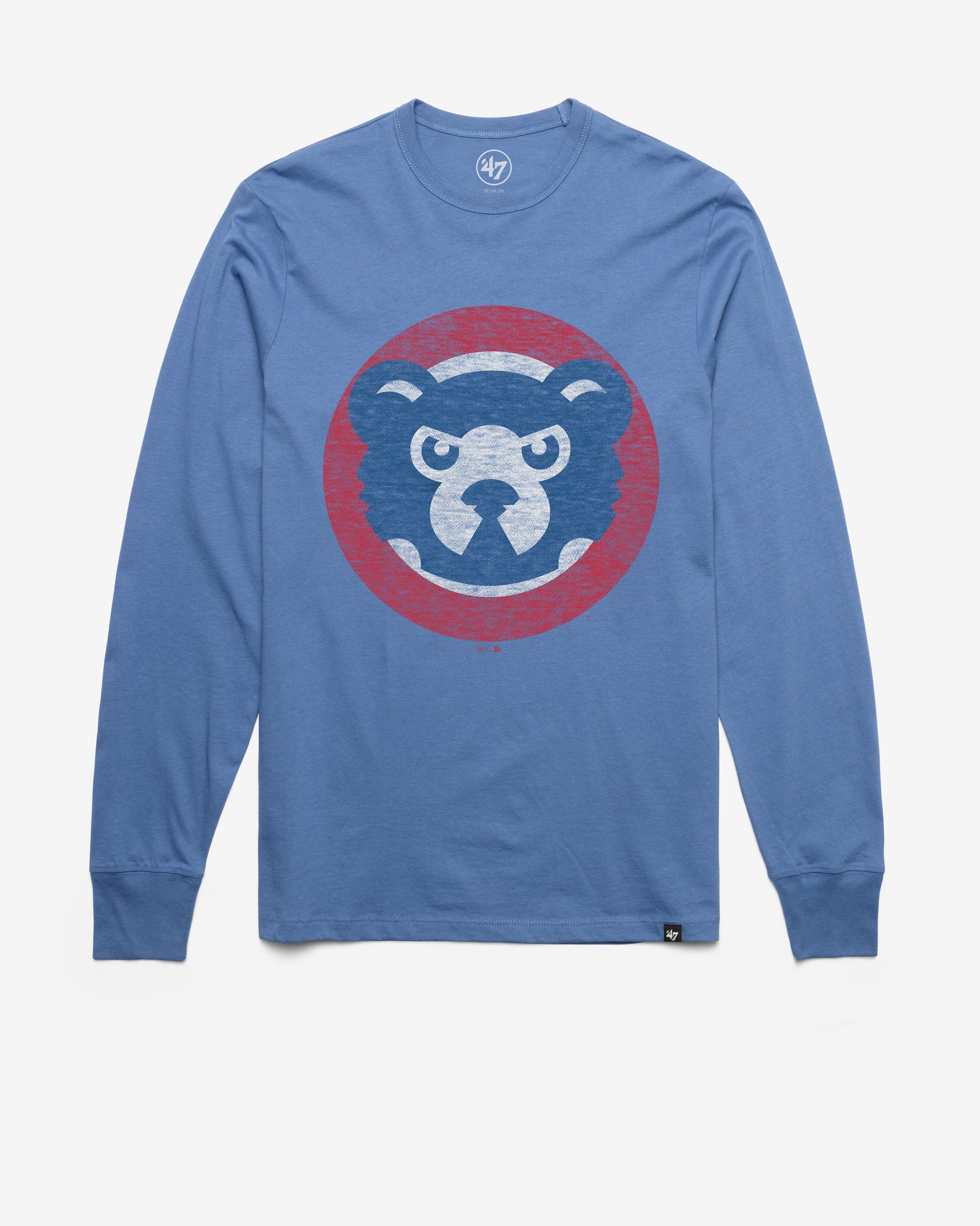 CHICAGO CUBS COOPERSTOWN PREMIER '47 FRANKLIN LONG SLEEVE CADET BLUE