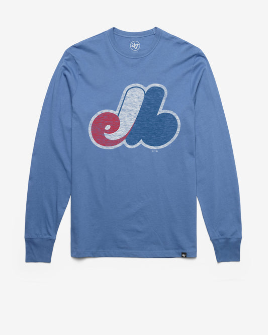 MONTREAL EXPOS COOPERSTOWN PREMIER '47 FRANKLIN LONG SLEEVE CADET BLUE