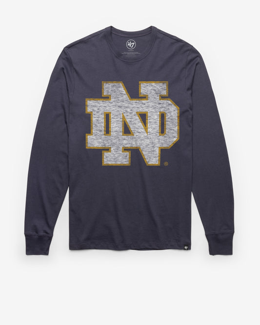 NOTRE DAME FIGHTING IRISH PREMIER '47 FRANKLIN LONG SLEEVE ATLAS BLUE