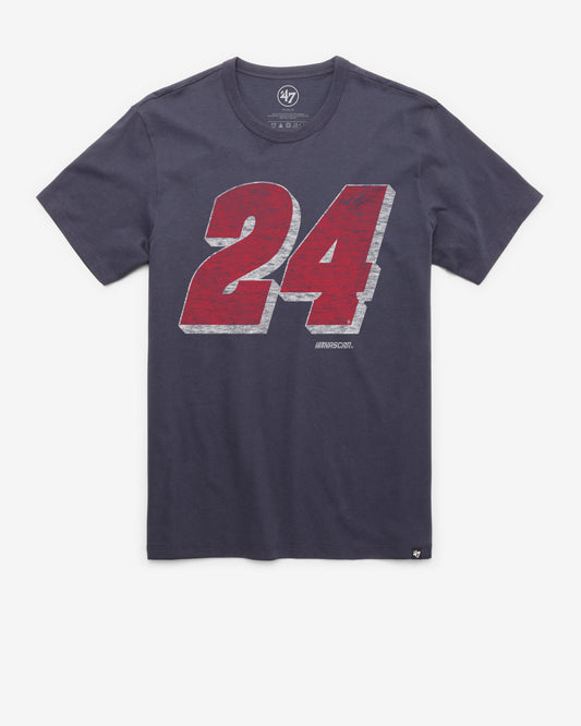 WILLIAM BYRON HENDRICK MOTORSPORTS DRIVER '47 FRANKLIN TEE ATLAS BLUE