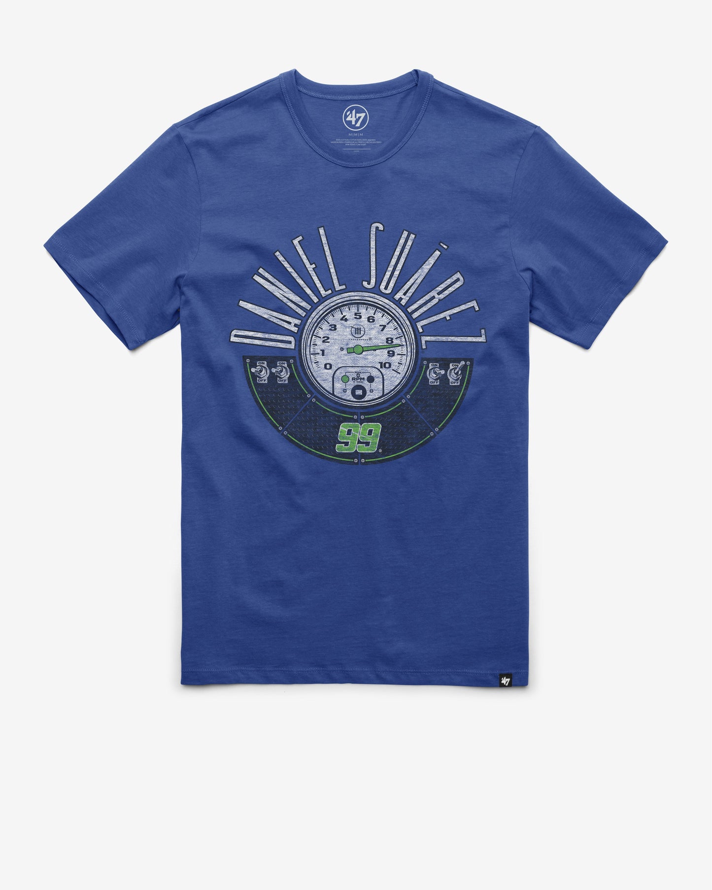 DANIEL SUAREZ TRACKHOUSE RACING RPM '47 FRANKLIN TEE JETTY BLUE