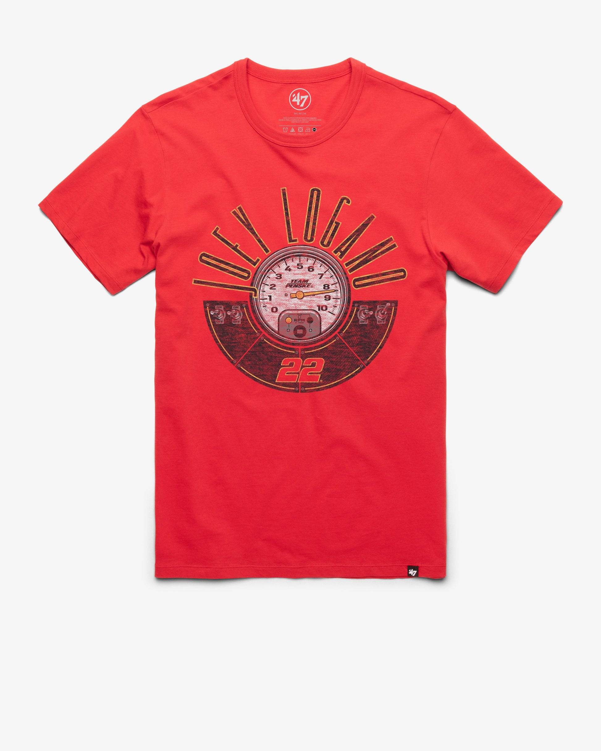 JOEY LOGANO TEAM PENSKE RPM '47 FRANKLIN TEE RACER RED