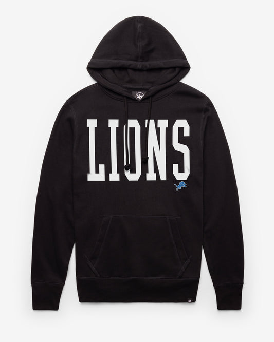 DETROIT LIONS DIME '47 HEADLINE HOOD JET BLACK