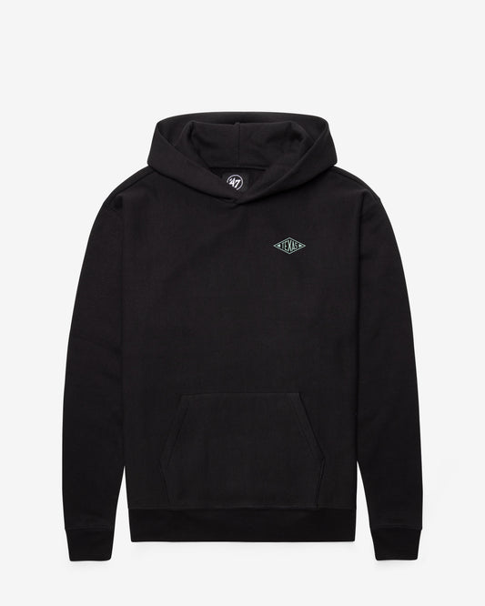 TEXAS RANGERS MONOGRAM BACKER '47 FOUNDATION HOOD FLINT BLACK