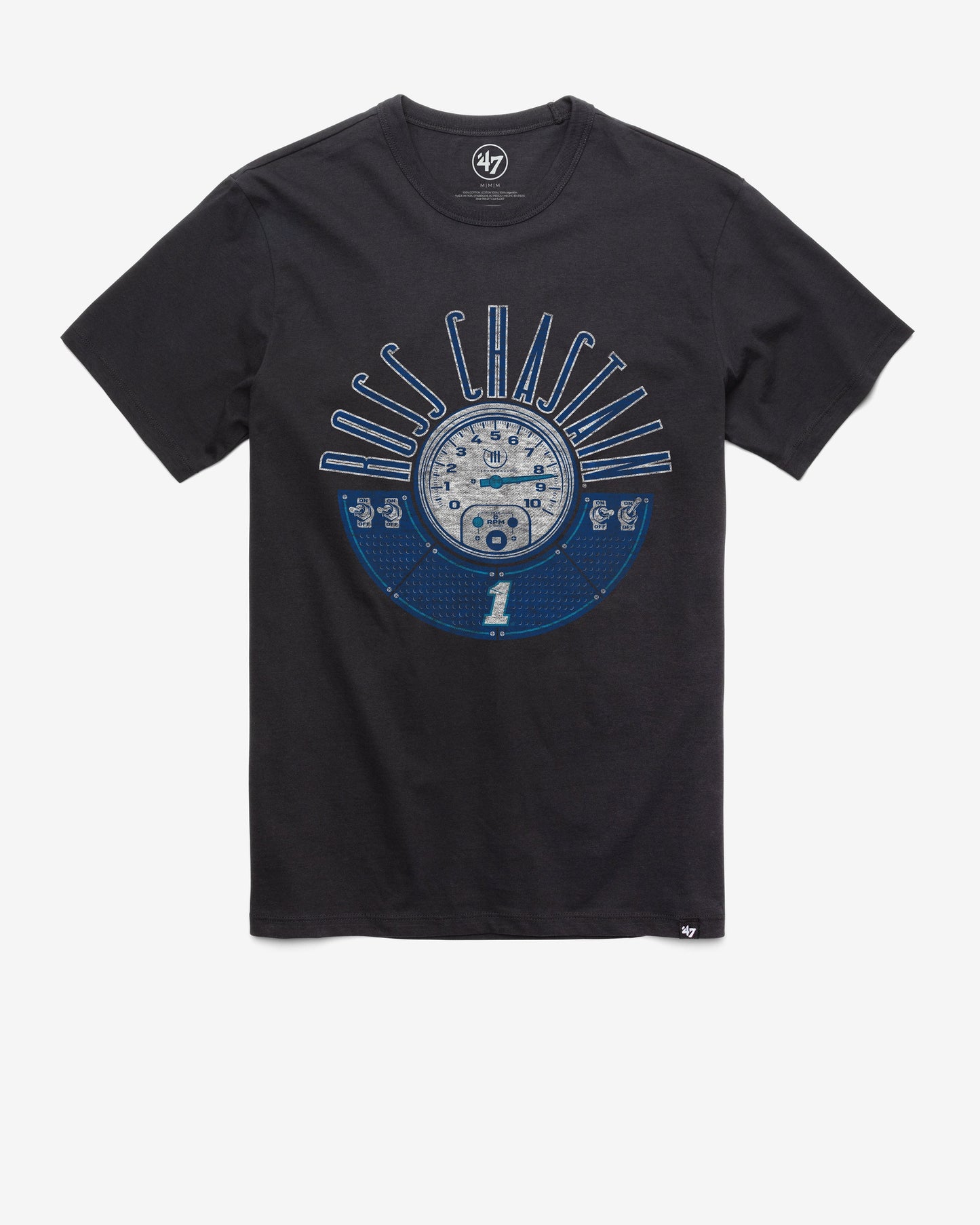 ROSS CHASTAIN TRACKHOUSE RACING RPM '47 FRANKLIN TEE FLINT BLACK