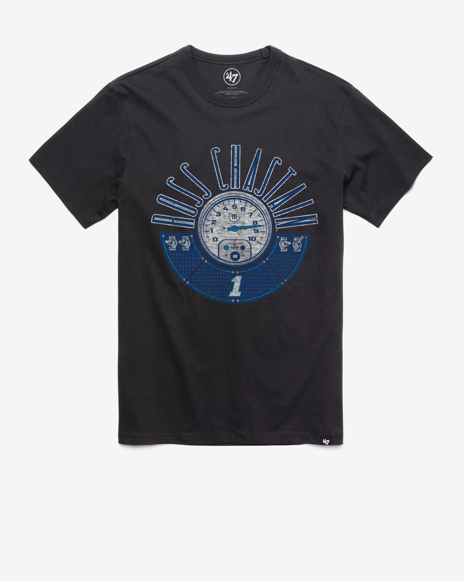 ROSS CHASTAIN TRACKHOUSE RACING RPM '47 FRANKLIN TEE FLINT BLACK