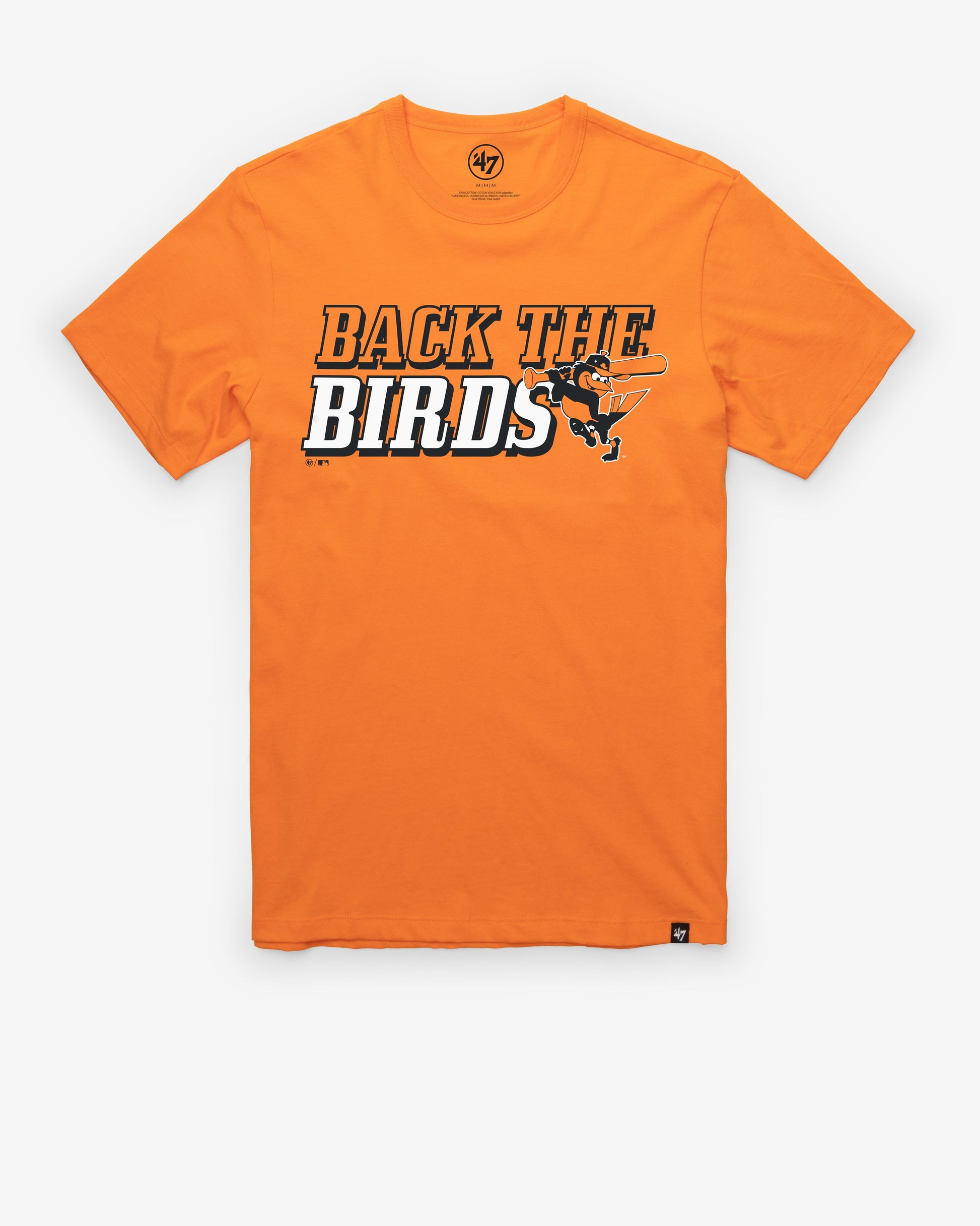 BALTIMORE ORIOLES REGION '47 FRANKLIN TEE SIGNAL ORANGE