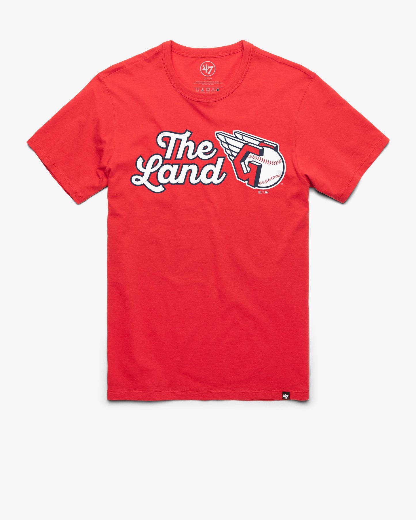 CLEVELAND GUARDIANS REGION '47 FRANKLIN TEE RACER RED