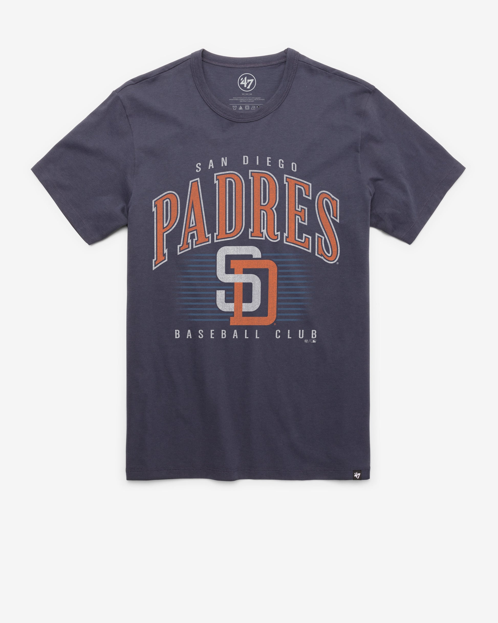 SAN DIEGO PADRES COOPERSTOWN DOUBLE HEADER '47 FRANKLIN TEE ATLAS BLUE