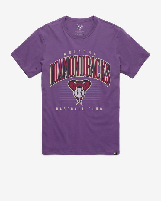 ARIZONA DIAMONDBACKS COOPERSTOWN DOUBLE HEADER '47 FRANKLIN TEE REGENT PURPLE