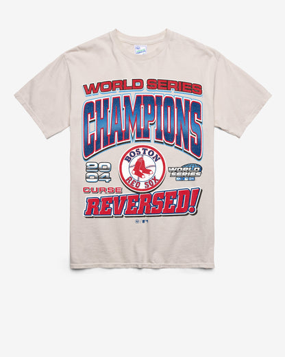 BOSTON RED SOX COOPERSTOWN 2004 WORLD SERIES LOCKER VINTAGE '47 TUBULAR TEE DUNE