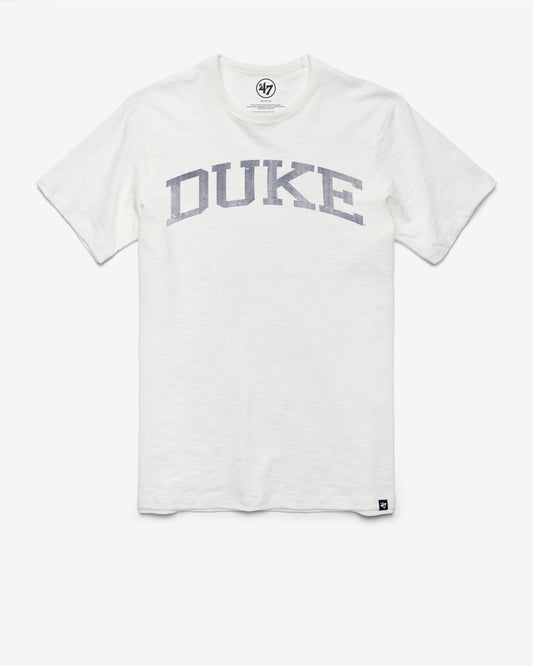 DUKE BLUE DEVILS CLASSIC BLOCK '47 SCRUM TEE WHITE WASH