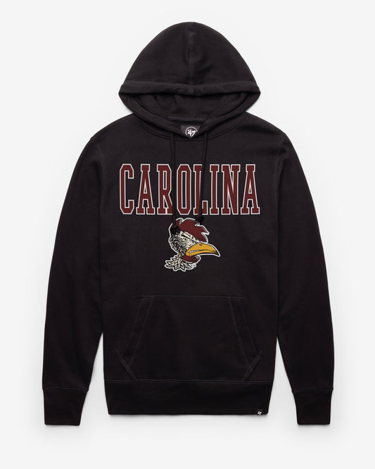 SOUTH CAROLINA GAMECOCKS VINTAGE STRAIGHT BLOCK '47 HEADLINE HOOD JET BLACK
