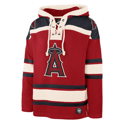 LOS ANGELES ANGELS SUPERIOR '47 LACER HOOD RED