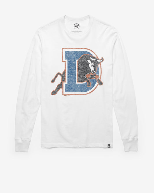 DURHAM BULLS PREMIER '47 FRANKLIN LONG SLEEVE TEE WHITE WASH