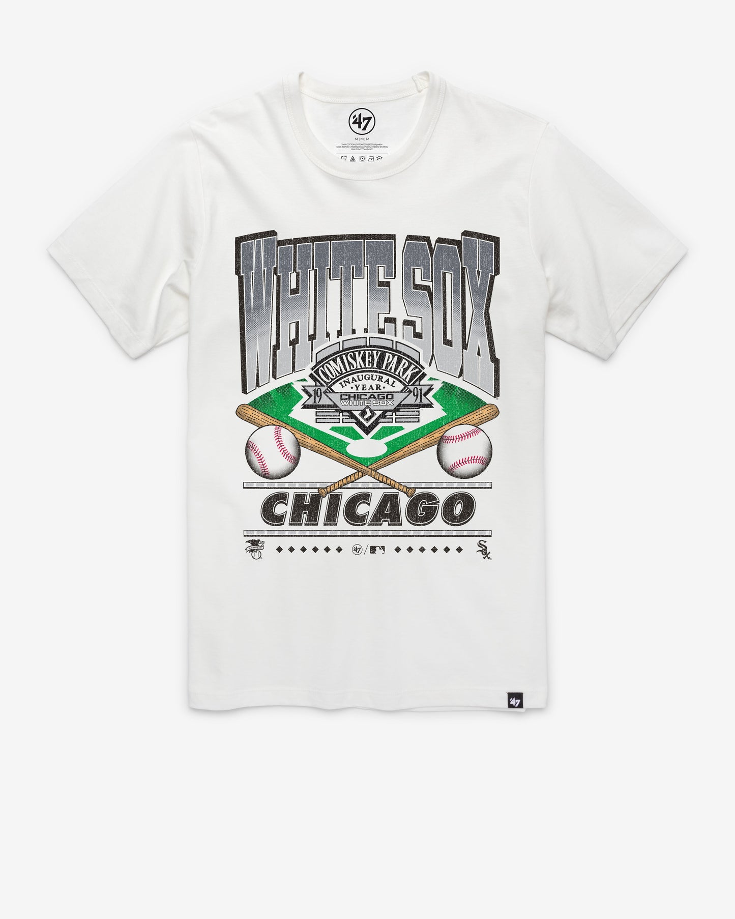 CHICAGO WHITE SOX STRAIGHT SHOT '47 FRANKLIN TEE WHITE WASH