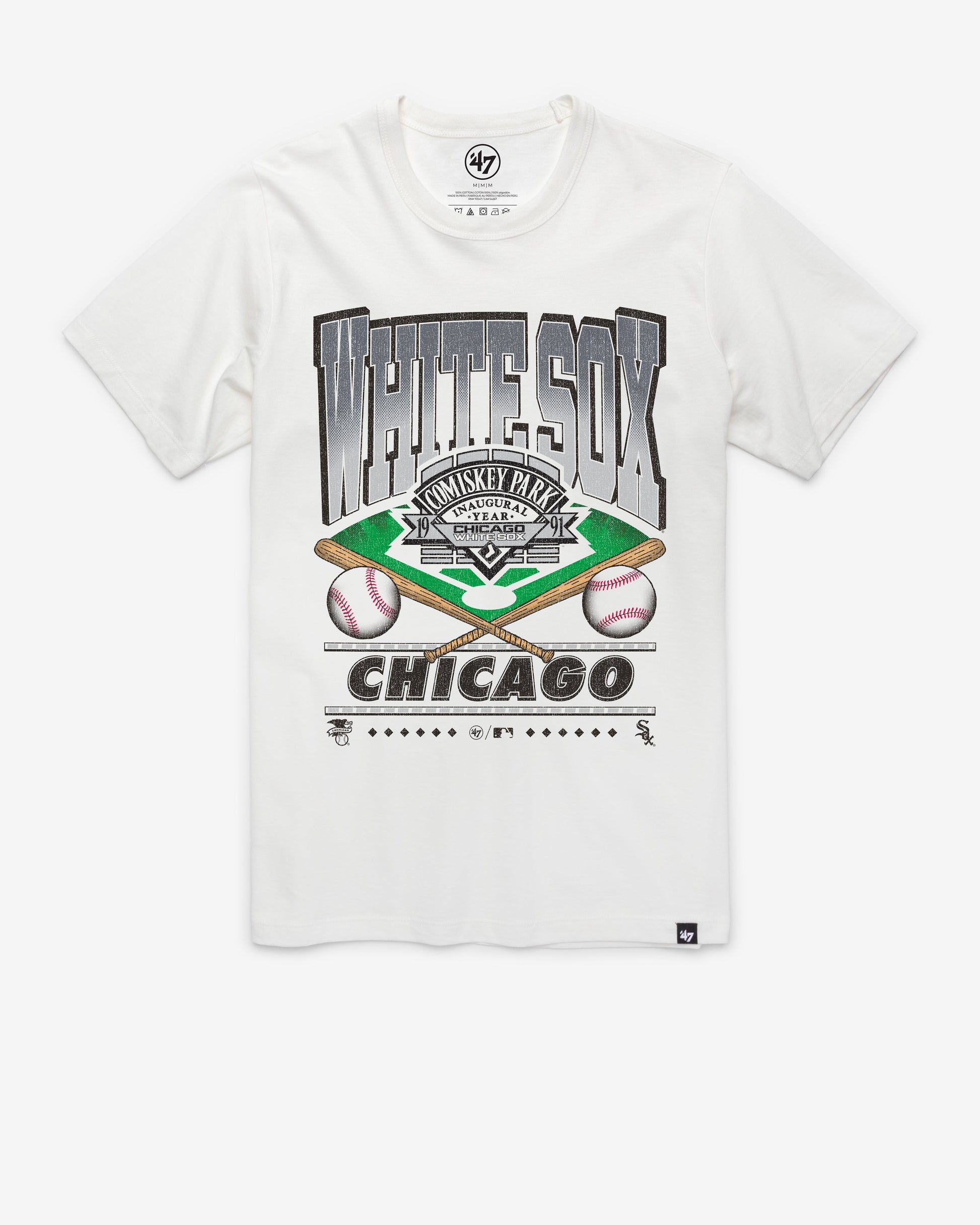 CHICAGO WHITE SOX STRAIGHT SHOT '47 FRANKLIN TEE WHITE WASH