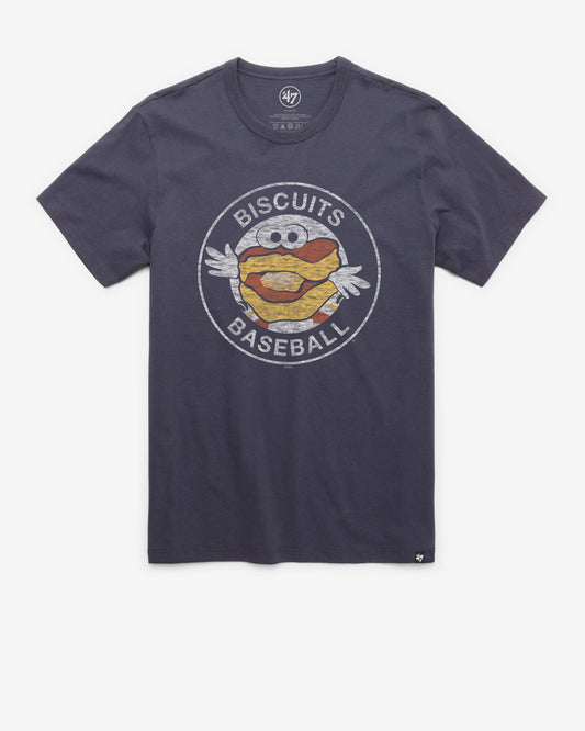 MONTGOMERY BISCUITS PREMIER '47 FRANKLIN TEE ATLAS BLUE