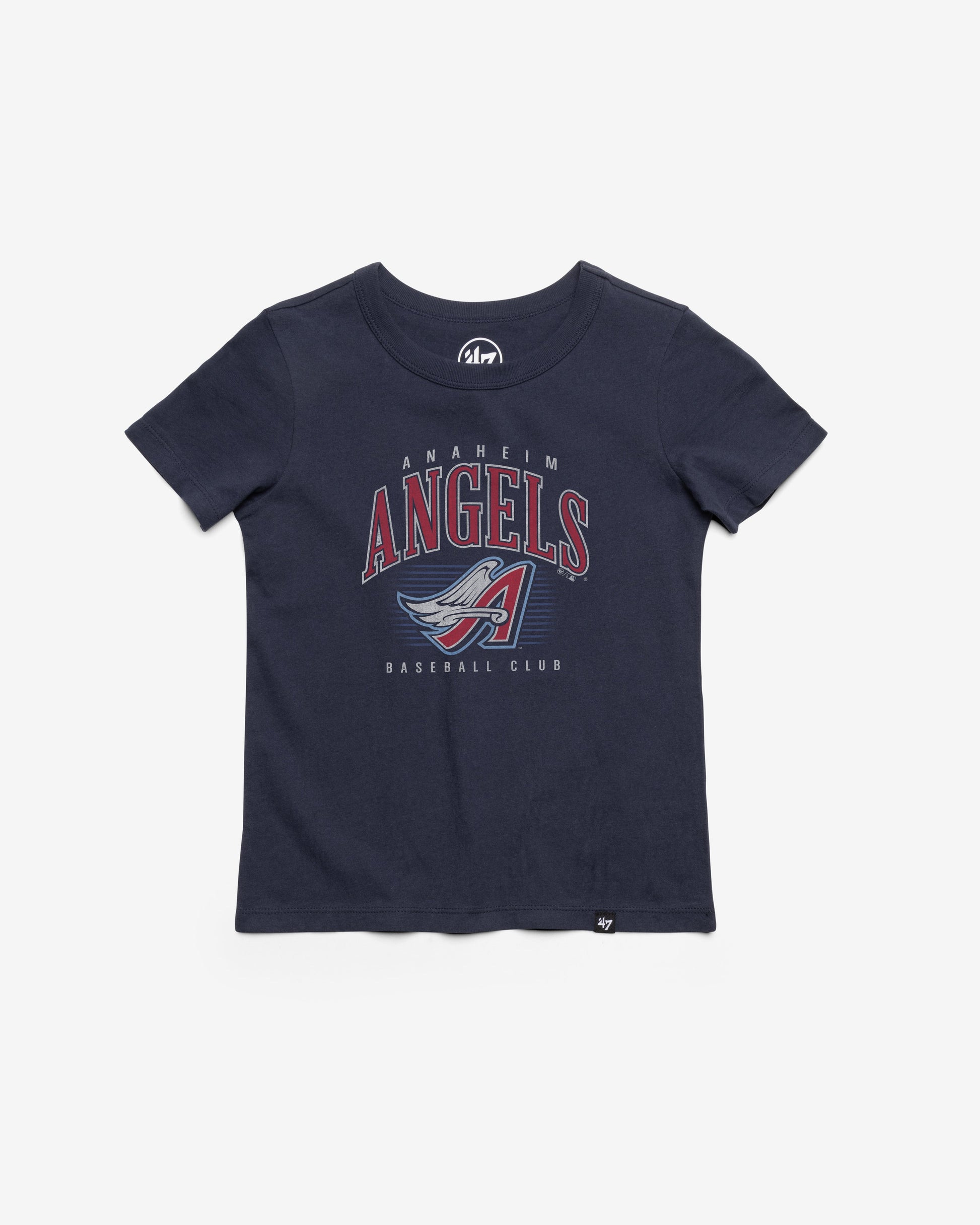 LOS ANGELES ANGELS COOPERSTOWN DOUBLE HEADER '47 FRANKLIN TEE KIDS ATLAS BLUE