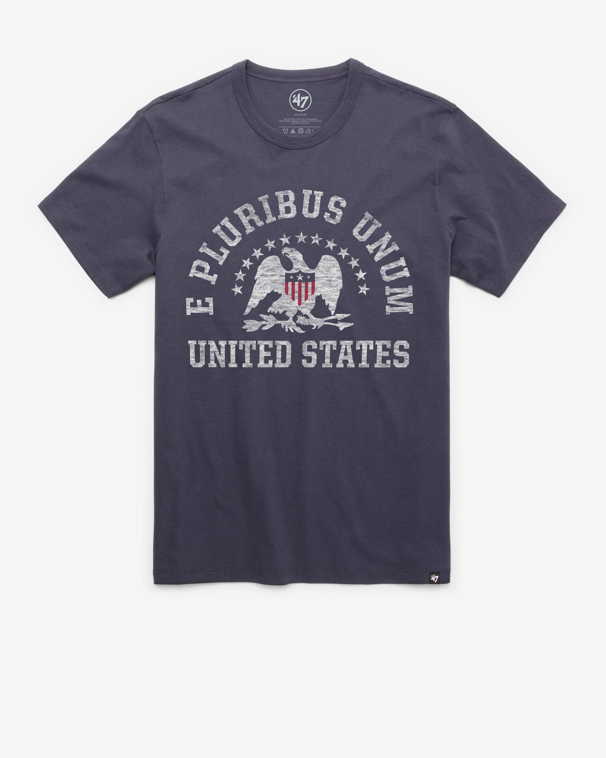 UNITED STATES USA ONE NATION '47 FRANKLIN TEE ATLAS BLUE