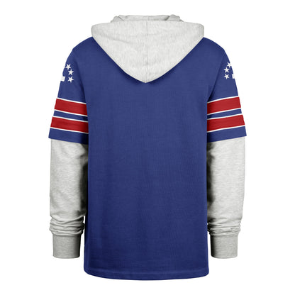 NEW ENGLAND PATRIOTS HISTORIC GRIDIRON BLITZ '47 CORNERBACK LACER JETTY BLUE