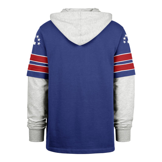 NEW ENGLAND PATRIOTS HISTORIC GRIDIRON BLITZ '47 CORNERBACK LACER JETTY BLUE