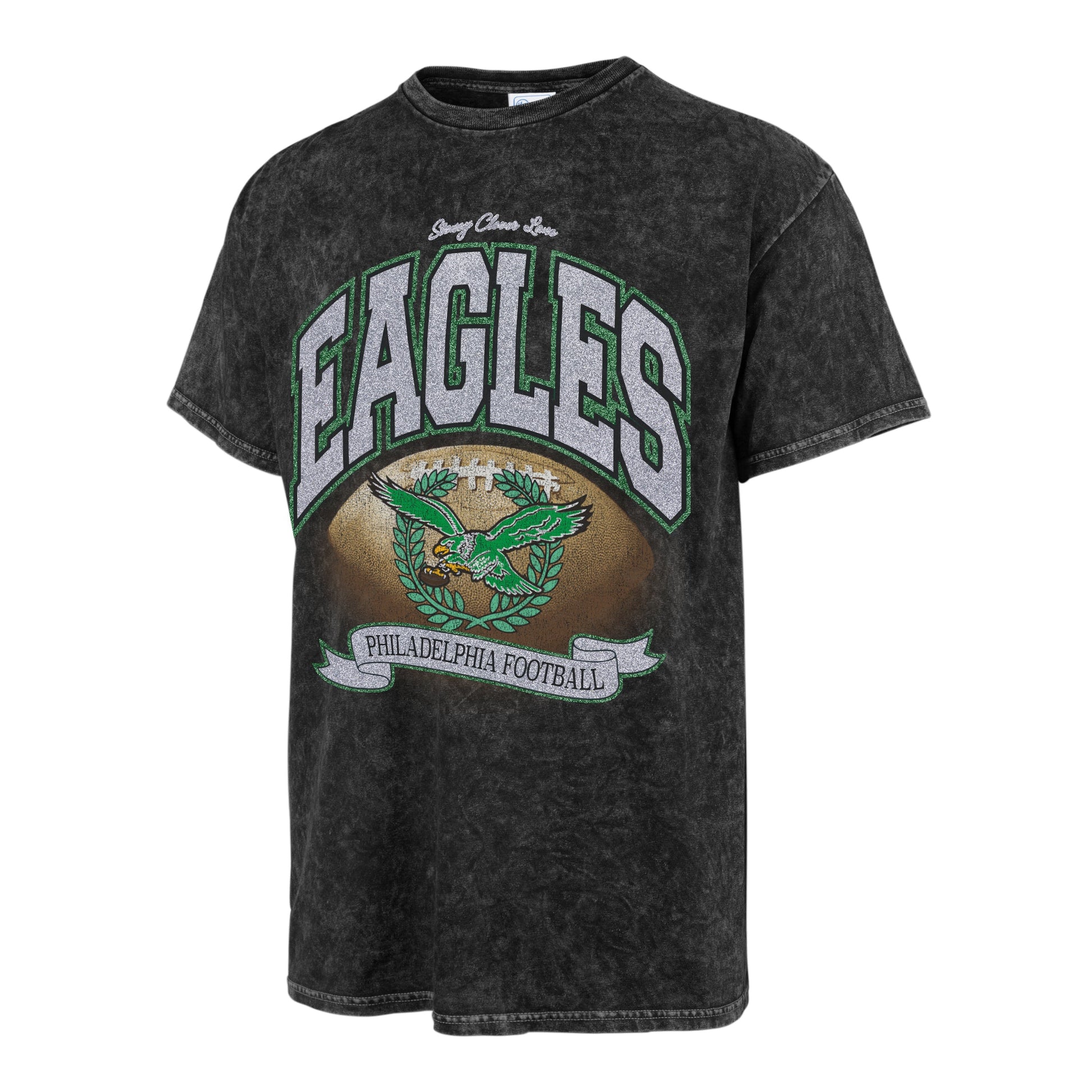 PHILADELPHIA EAGLES HISTORIC STONEY CLOVER LANE X '47 VINTAGE TUBULAR TEE FLINT BLACK