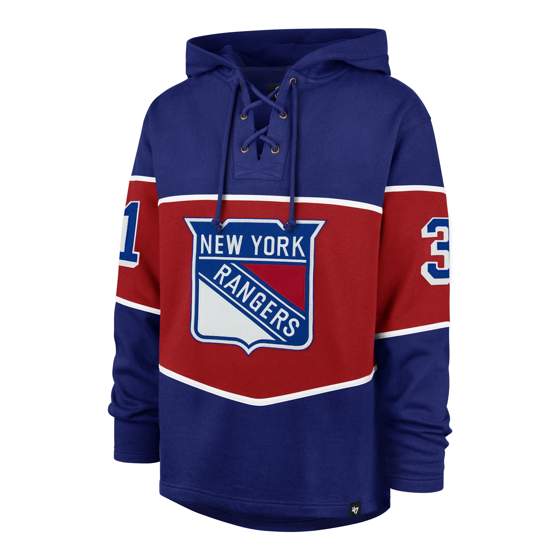 NEW YORK RANGERS IGOR SHESTERKIN '47 RUN POINT LACER HOOD ROYAL