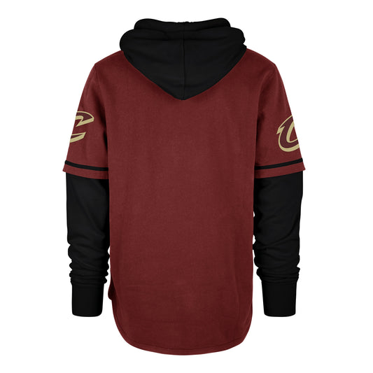 CLEVELAND CAVALIERS TRIFECTA '47 SHORTSTOP PULLOVER HOOD CARDINAL