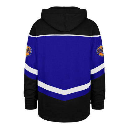 NEW YORK KNICKS TRI SATIN '47 LAYUP LACER HOOD ROYAL