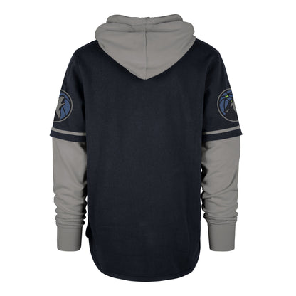 MINNESOTA TIMBERWOLVES TRIFECTA '47 SHORTSTOP PULLOVER HOOD FALL NAVY