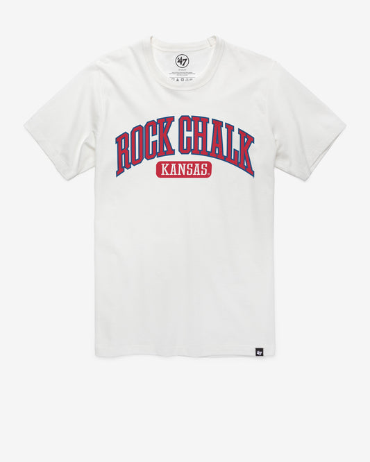 KANSAS JAYHAWKS LOCAL ARCH '47 FRANKLIN TEE WHITE WASH