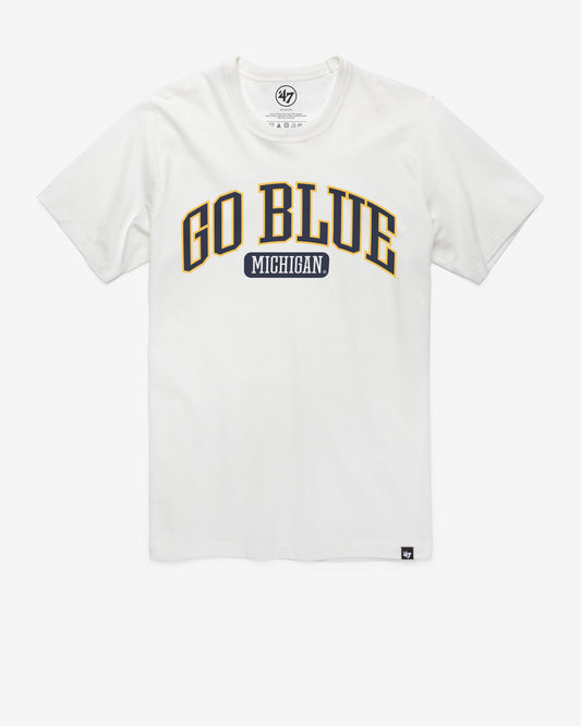MICHIGAN WOLVERINES LOCAL ARCH '47 FRANKLIN TEE WHITE WASH