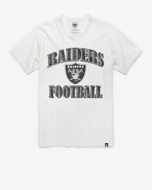 LAS VEGAS RAIDERS OVERRUN '47 FRANKLIN TEE WHITE WASH