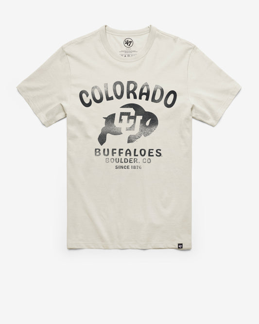 COLORADO BUFFALOES WIDE OPEN '47 FRANKLIN TEE DUNE