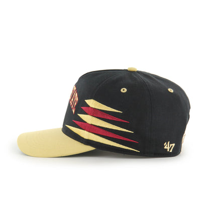 FLORIDA STATE SEMINOLES DIAMOND CUT '47 HITCH BLACK