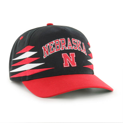 NEBRASKA CORNHUSKERS DIAMOND CUT '47 HITCH BLACK
